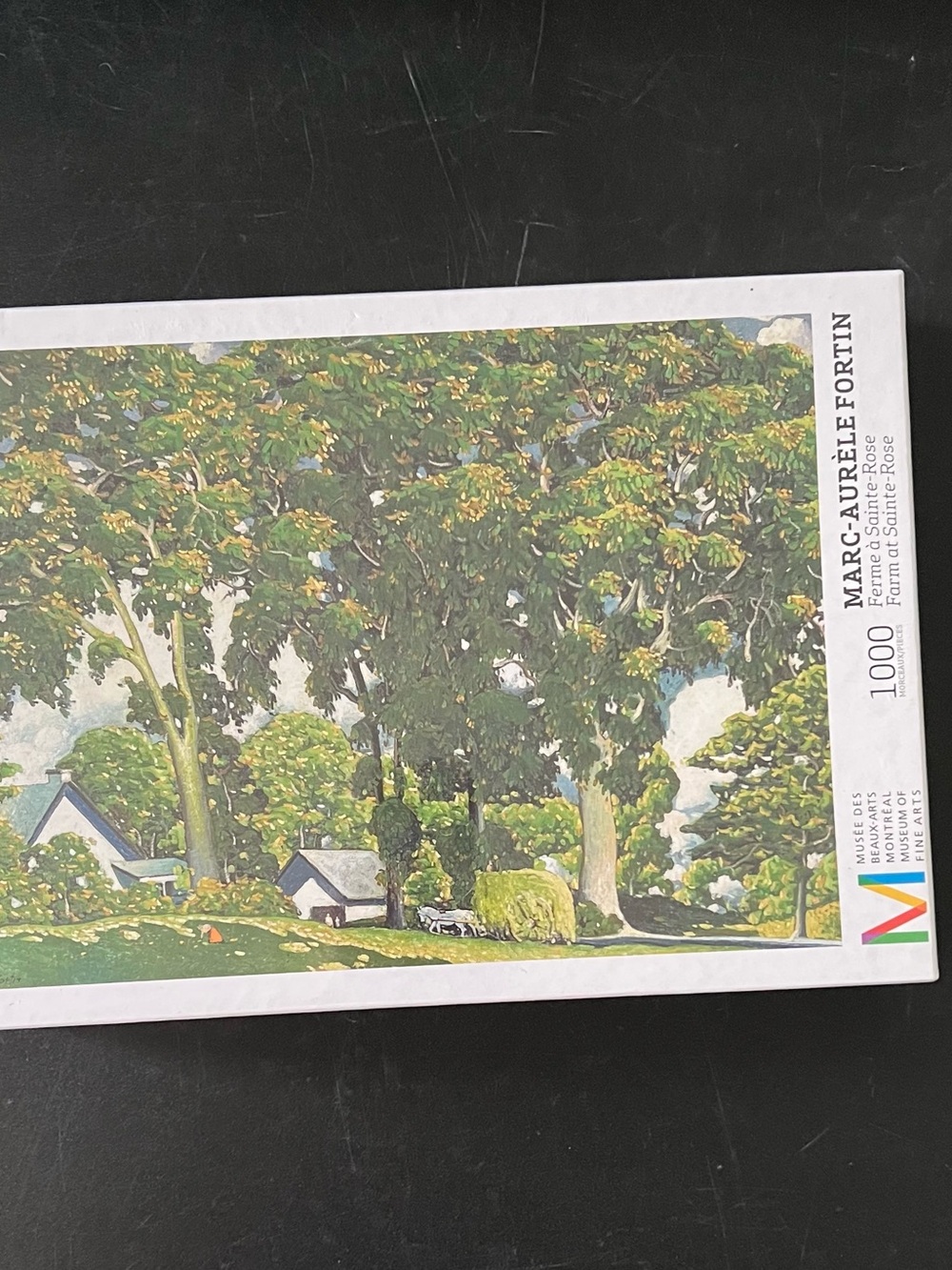 Sealed Marc-Aurèle Fortin 1000-Piece Puzzle - Farm at Sainte-Rose